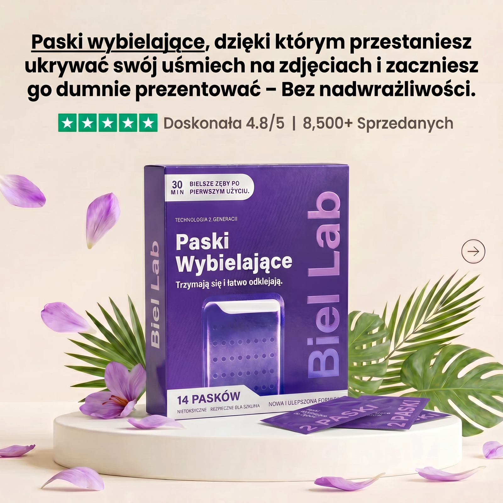 Biel Lab paski wybielające