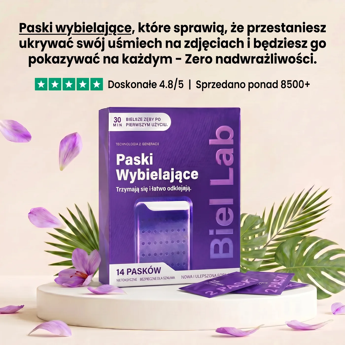 Biel Lab paski wybielające